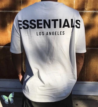 Justin Bieber Essentials 3M šviesą Atspindinčios Los Andželo Marškinėliai ESSENTIALS 