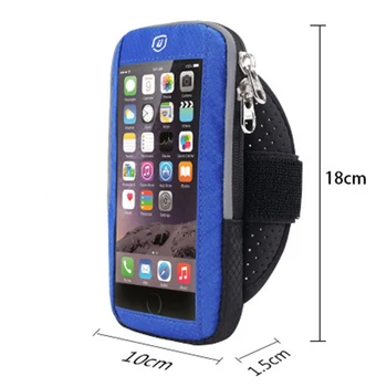 Jutiklinis Ekranas Sportas Arm Telefono Maišelį, kuriame Veikia Mobiliojo Telefono Raištį Bėgimo sporto Salė Rankos Band Dual Layer Kišenėje Telefoną Case For iPhone