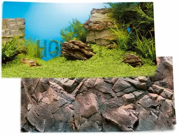 JUWEL 1 vnt žuvų bakas fone tapybos dvipusis akvariumo fonas plakatas apdailos žuvų bakas sienos silikoninė alyva