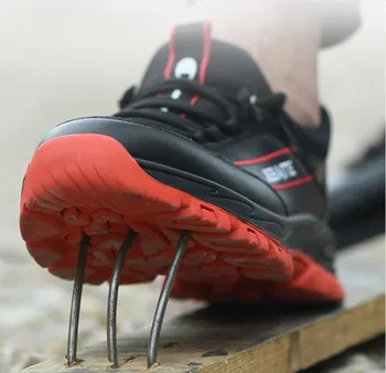 JX636 Vyrai dizaineris batai 2019 neperleidžiama saugos batus, mados darbo draudimo batų plieno toe kvėpuojantis tinklelis zapatos de hombre