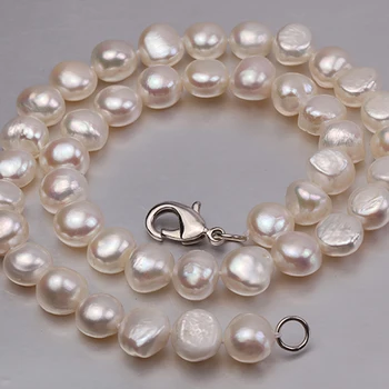 JYX lusterous Balta Pietų Jūros Baroko Perlas Karoliai 18 Cm gamtos perlas 328sale perlų vėrinį moterims
