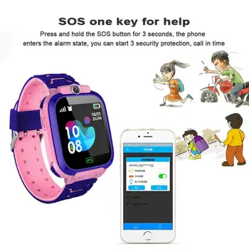 K12 Vaikų смарт часы SOS Telefoną, Laikrodį Smartwatch Vaikams Su Sim Kortele 9 Kalbomis Vaikams Dovanų, Skirtų 