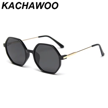 Kachawoo aštuoniakampis akiniai nuo saulės vyrams poliarizuota TR90 juoda rausva mados saulės akiniai moterims daugiakampio metalo vasaros hot aukštos kokybės