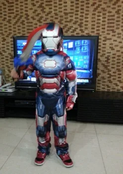 Kalėdinis Berniukų, mergaičių Raumenų Geležinis žmogus Kapitonas Amerika Kostiumas Optimus Prime Kamane Keršytojas Raumenų Cosplay Kostiumai Vaikams