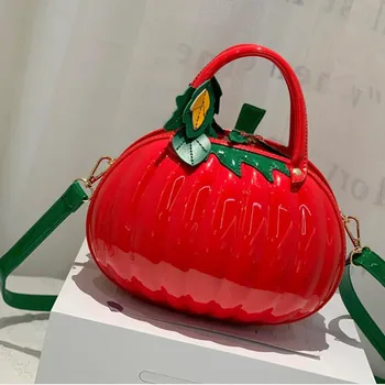 Kalėdinė dovana 2021 naujus moteriškus krepšyje nešiojamas krepšys PU moteris maišo moliūgų formos krepšys asmenybės kūrybos krepšys