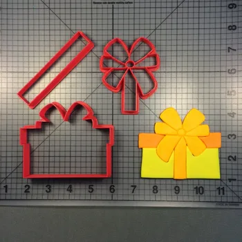 Kalėdinė dovana Kalėdos langelį formos minkštas žirklės, skirtos dekoruoti pyragai, keksiukai slapukus 3D atspausdintas PLA minkštas pelėsių