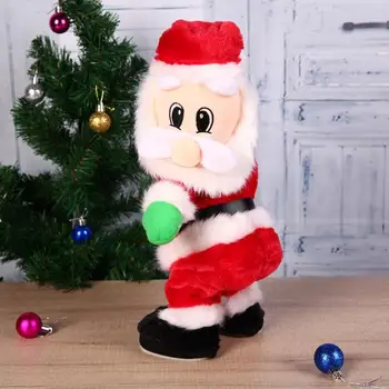 Kalėdų Naują Dovanų Elektros Twerk Santa Claus Muzikos Žaislas Kalėdų Senelis Šokiai, Lėlės Kalėdų Dekoracija Namuose KALĖDOS Pakabukas