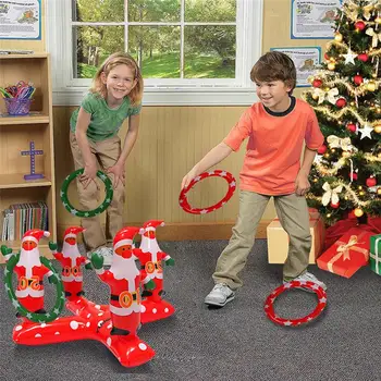 Kalėdų Pripučiami Interaktyvus Žaidimas Rekvizitai Pripučiamų Kalėdų Eglutė Žiedas Žaidimas Žaislas Patalpų Interaktyvus Žaidimas, Dovana Vaikas