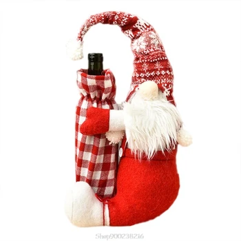 Kalėdų Švedijos Gnome Šampano Raudonojo Vyno Butelio Dangtelio Raštas Maišelį Dekoracijos As 20 Dropship