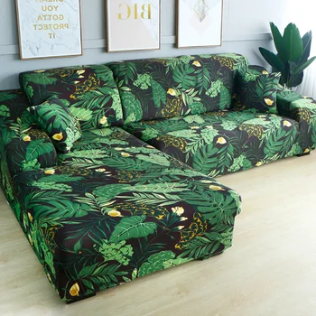 Kampas sofa-lova padengti spandex sofa padengti gyvenamasis kambarys sofos padengti sekcija, sofa-slipcover ruožas L formos sofa chaselong