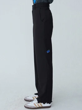 K&L Elegantiškos 2020 m. rudens pradžioje, naujų netaisyklingos skylę kostiumas moterims aukšto juosmens tiesiai buvo plonas, ziajać kostiumas/vaikinu stiliaus kostiumas striukė