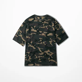 Kanye West Kokoso Marškinėliai Armijos Septynių Rankovės Camo T-shirt Vyrai Hip-Hop Kamufliažas Marškinėliai Harajuku Tamsoje Sielas Top Marškinėliai Tee Kpop