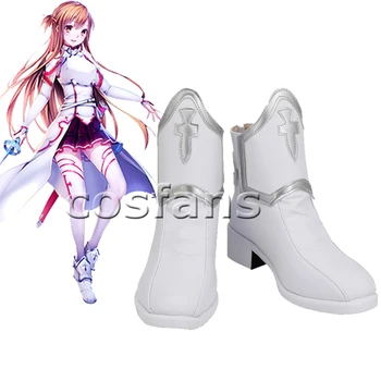Kardas Meno Internete Yuuki Asuna Cosplay batai moterims SAN Asuna Yuki Vaidmuo Žaisti Cosplay Batai Anime Moterų Batai Žaidimas Balti Bateliai 2020 m.
