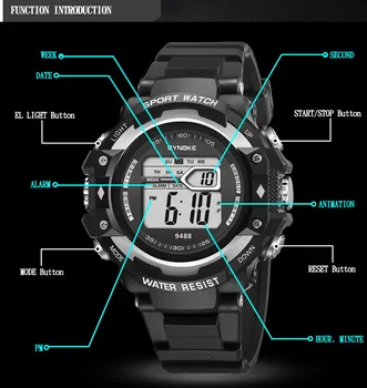 Karinės colck Skaitmeninių Laikrodžių Vyrams, LED Ekranas G Stiliaus Prabangių Sportinių Šoko Laikrodžiai Vyrų Elektroniniai Rankiniai Laikrodžiai Žmogui Sportas