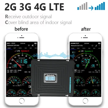 Kartotuvas 2G 3G 4G mobilusis telefonas Korinio ryšio tinklo Signalo Ampliifer 850 900 2100 1800MHz 4G LTE Signalo Stiprintuvas UMTS, CDMA, GSM DCS Ryšio Tinklo