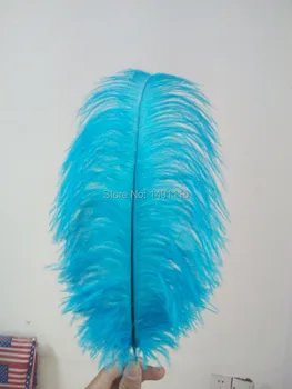 Karšta! didmeninė 100vnt Šviesiai Mėlyna stručio plunksna vestuvių dekoravimas DIY12-14inches / 30-35CM