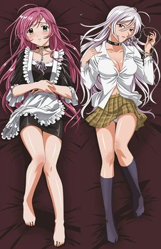 Karšto anime Rosario + Vampire Moka Akashiya kūno Užvalkalas Rozario į Banpaia kūno pagalvė padengti