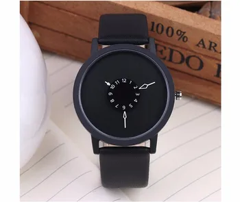 Karšto mados kūrybos laikrodžiai moterims, vyrams kvarcas-žiūrėti 2019 prekės unikalaus dizaino ciferblatas mylėtojų žiūrėti oda laikrodžiai laikrodis