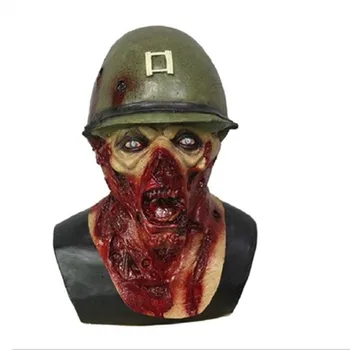 Karšto Pardavimo Armijos Kapitonas Leister Šaukti Rotted Zombie Šalmas Halloween Zombie Kaukė