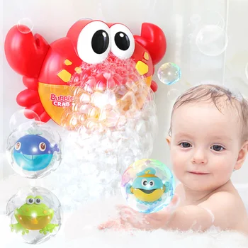 Karšto pardavimo Baby vandens žaislai vaikams, kūdikių maudymosi Dušo Burbulas Varlė Krabų Burbulus Muilo Žaislai Vaikams, Vaikams Burbulas Žaislas Dovana