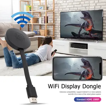 Karšto Pardavimo Ekranas Dongle Multi-funkcija HDMI Belaidžio Ekrano 1080P Imtuvas Mobiliojo telefono Ekrane Įmestas Atspindinti Dongle Adapterį