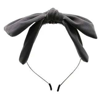 Karšto pardavimo storo aksomo lankas mazgas lankas merginos lankelis žiemos hairbands motinos galvos apdangalai, plaukų aksesuarai