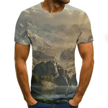 Karšto Pardavimo Vietos Cloudly Marškinėliai Vyrams trumpomis Rankovėmis Kietas Spalvinga Debesis Vyrų Marškinėliai Prekės Vasaros Mada Juokinga priežastinis 3D Marškinėlius