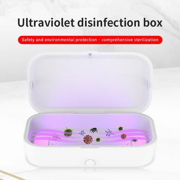 Karšto UV Telefono Sterilizer Dėžutė Papuošalų Telefonai Švaresnis Asmens dezinfekavimo priemonės, Dezinfekavimo Spintelė su Aromaterapija Esteriliza