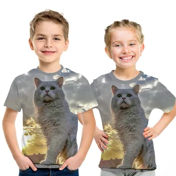 Katė Spausdinti marškinėliai vaikams marškinėlius Atsitiktinis Juokingi marškinėliai Lady Mergina Viršuje Tee Hipster harajuku Lašas Laivas