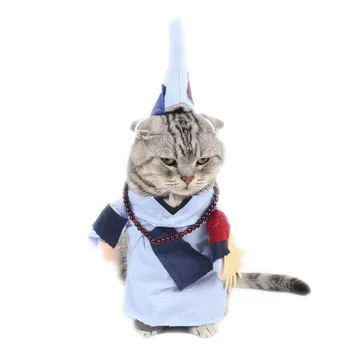 Katės Kostiumai Proto Vienuolis Buda Cosplay Kostiumas Augintiniai Funny Cat drabužiai Drabužiai ropa de gato S-XL