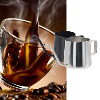 Kavinukas 304 Nerūdijančio Plieno, Mažos Baudos Supilkite Gooseneck Arbatos Virdulys Nešiojamą Ilgos Siauros Snapelis Kavos Puodelis latte kavos