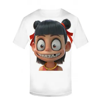 Kawai išraiška pack animacinis personažas vaikams 3D simbolių vasaros atsitiktinis berniukas, mergaitė, print T-shirt