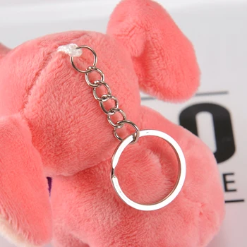 Kawaii baby dramblys key chain lėlės pakabukas soft key chain bag pakabukas vaikų kūdikių dovanų lokio iškamša žaislas