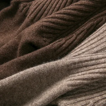 Kašmyras Megzti Megztinis Žiemos Drabužių Moterų Golfo Puloveris Tingus Stiliaus Megztinis Megztinis Sueter Mujer Truien Dames Megztiniai