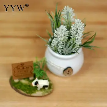 Keramikos Maža Vaza Puodą Dirbtinių Gėlių, Augalų, Dekoratyvinių Gėlių, Namų Puošybai Netikrą Gėlių Mažas Mini Vazoninių Bonsai Levanda