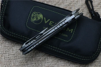 Kevin Jonas peilis Nuodai 2 M390 peiliukų Titano lydinio + anglies pluošto rankena, Lauko Kempingas Medžioklės Kišenėje Peiliai EDC įrankiai