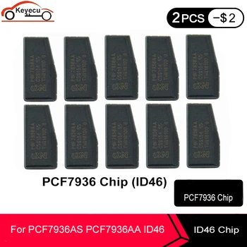 KEYECU 10 Vnt./daug pcf7936as ID46 Atsakiklis Chip PCF7936 Atrakinti Atsakiklis Chip ID 46 PCF 7936 ŽETONŲ