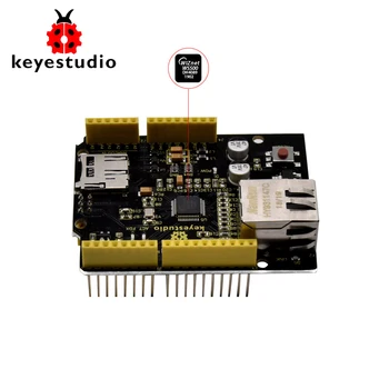 Keyestudio W5500 Ethernet Shield Ethernet Valdymo Plėtros Valdybos Arduino UNOR3 /Mega 2560(Be POE)