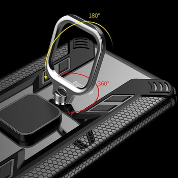 KEYSION atsparus smūgiams Atveju iPhone XS Max XR Skaidrus Atveju Magnetinio Siurbimo Žiedas Turėtojas Šarvai Apima, 