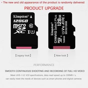 Kingston Mikro SD kortelė 16 GB Atminties Kortelė 32GB 64GB MicroSD Class10 TF/SD Kortelę 128GB 256 GB 512 GB 1T MicroSDHC UHS-1 Smartfon