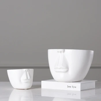 Kinijos Jingdezhen Balto Porceliano Vazos Modernaus Stiliaus Keramikos Veido Vazos Vestuves Namų Puošybai Office Gėlės 17