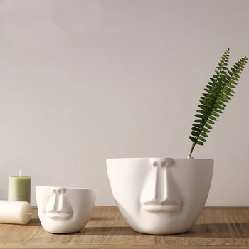 Kinijos Jingdezhen Balto Porceliano Vazos Modernaus Stiliaus Keramikos Veido Vazos Vestuves Namų Puošybai Office Gėlės 17