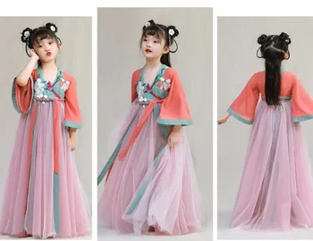 Kinų Senovės Han Dinastijos Princesė, Chalatas, Kinų Tradicinė Suknelė Mergina Hanfu Moterys Naujųjų Metų Kinijos Nacionalinis Drabužiai Vaikams