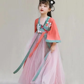 Kinų Senovės Han Dinastijos Princesė, Chalatas, Kinų Tradicinė Suknelė Mergina Hanfu Moterys Naujųjų Metų Kinijos Nacionalinis Drabužiai Vaikams