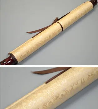 Kinų tapybos popieriaus, įrėminti kaligrafija pažymėkite tuščią keturių kojų keturių visiškai tikslumo montuojamas vertikaliai šilko 02