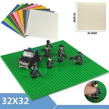 Klasikinis Pagrindo Plokštės 32*32 Plastiko, Plytų Žaislų dėl Mažų Plytų Blokų Pagrindo Valdyba 