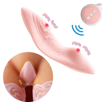 Klitorio Stimuliatorius Kiaušinių Gulėjo ant Vibratoriaus 10 Rūšių Belaidžio Nuotolinio Valdymo Vibratorius Nematomas Vibruojantis Dildo Kelnaitės Moterims