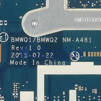 KoCoQin Nešiojamojo kompiuterio motininė plokštė Lenovo Ideapad 300-15ISK I5-6200U Mainboard 5B20K38221 NM-A481 SR2EY 216-0867030 DDR3