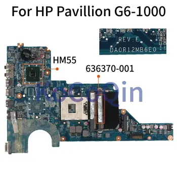 KoCoQin nešiojamojo kompiuterio Plokštę HP Pavilion G6-1000 Mainboard 636370-001 636370-501 DA0R12MB6E0 HM55