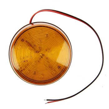 Kokybės 12V Apsaugos Signalizacijos Strobe Signalą Saugos Įspėjimas Mėlyna/Raudona Mirksinti LED Lemputė Oranžinė